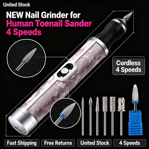 New pink nail grinder for - new,